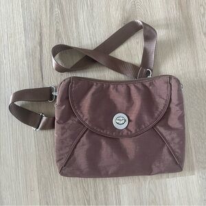 Brown Baggallini Purse shoulder bag coin purse adjustable